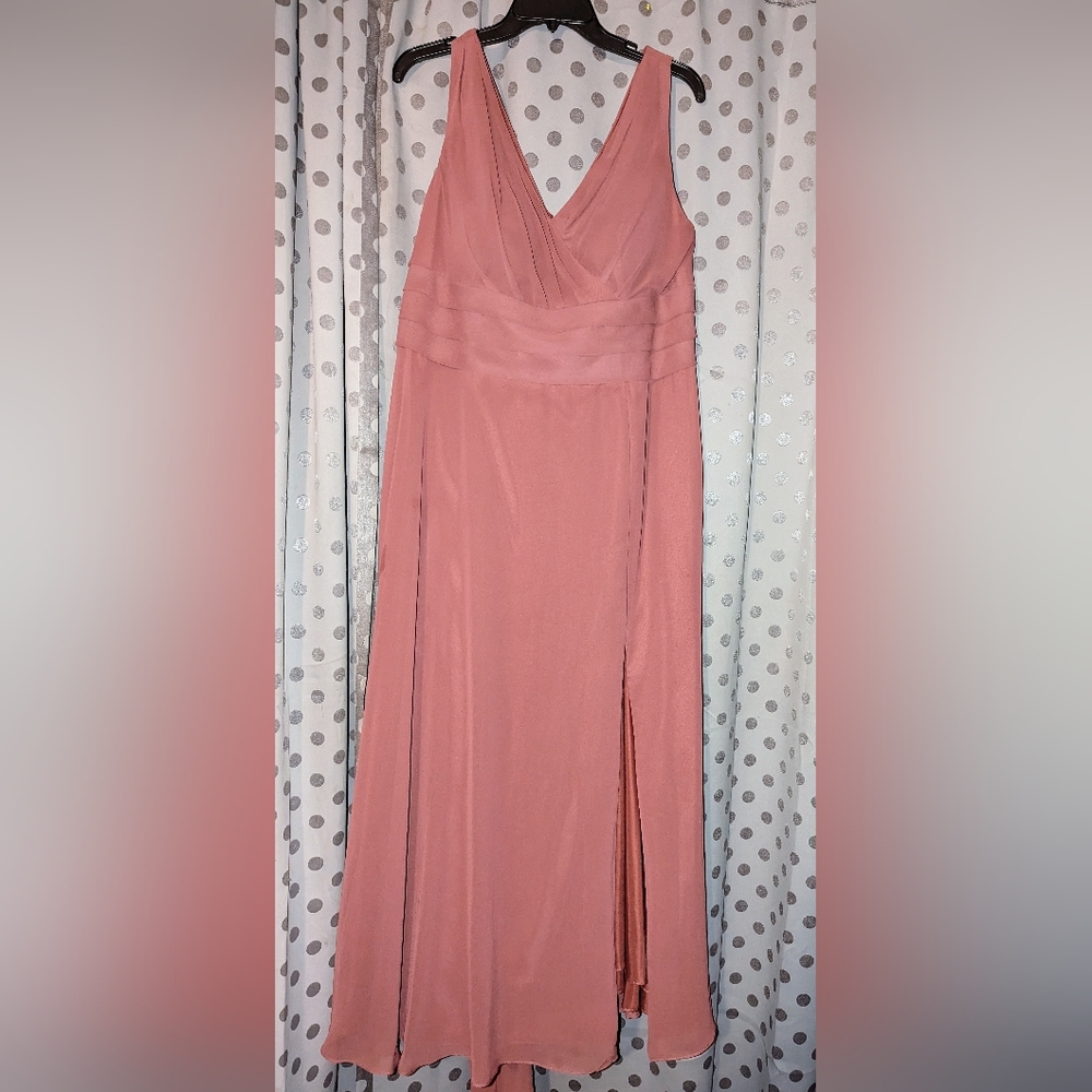 AZAZIE Sleeveless Chiffon Pleated Maxi Dress C (L?)